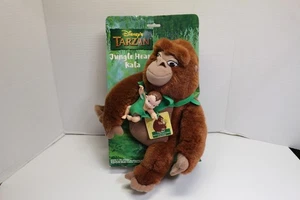 1999 Disney's TARZAN Jungle Heart Kala Plüsch mit Baby Tarzan WORKING HEARTBEAT NEU - Bild 1 von 6