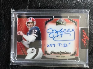 2024 Jim Kelly Buffalo Bills Leaf Metal Inscriptions "237 TD’s” #11/100 - Picture 1 of 2