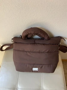 WILO The Label BROWN Puffy Tote Shoulder Bag - Picture 1 of 3