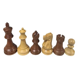 Jeu d'échecs Ultimate Babul en bois super lesté 4 reines avec étui de voyage - Photo 1 sur 12