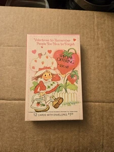 Vintage 1970s/80s Strawberry Shortcake Valentines Day Cards 7 Cards And Advert - Picture 1 of 12