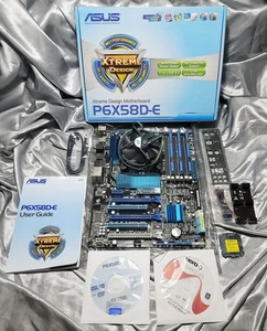 ASUS P6X58D-E XTREME DESIGN PŁYTA GŁÓWNA I7 3GHZ 3GB HYPERX RAM KOMPLETNA W PUDEŁKU - Zdjęcie 1 z 4