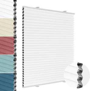 Wabenplissee ohne Bohren Klemmfix Verdunkelung 70x130 cm Weiß Thermo Fenster - Bild 1 von 7
