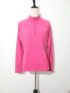 Tommy Bahama Golf & Tennis Pink Quarter Zip Pullover Women’s Size XL Long Sleeve - Picture 1 of 12