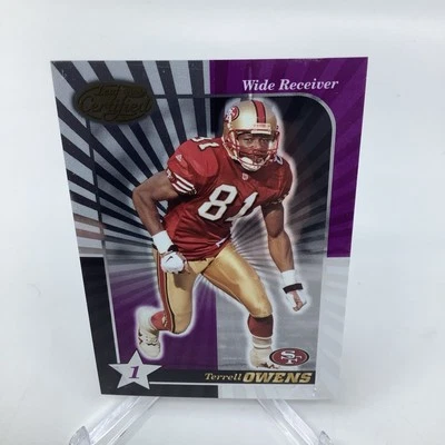 2000 Leaf Certified #80 Terrell Owens San Francisco 49ers Chatanooga HOF - Image 1 of 2