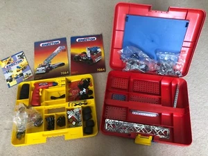Vintage 1994 Meccano Erector Set #7064 2 Level Carrying Case w/ Pieces & Manuals - Picture 1 of 6