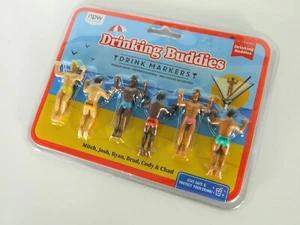 Drinking Buddies Drink Cocktail Glass Marker Funny Beach House Pool Party Summer - Picture 1 of 4