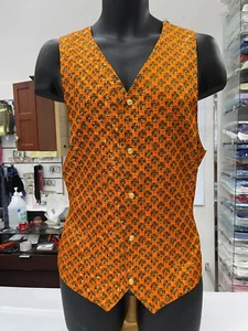 NEW Creme De Silk Mens Vest Fashion 100% Silk Soft Touch Premium Multi Color USA - Picture 1 of 4