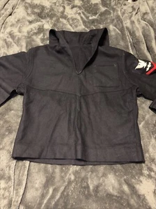 Vtg US Navy One Chevron Eagle 100% Wool Sailor Uniform DA-36-242-QM Sz 42 - Picture 1 of 9