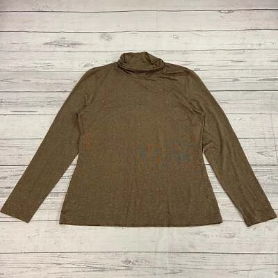 Blusa Camisa Yansi Fugel Manga Larga Marrón Cuello Tortuga Mujer Talla L NUEVA Foto 1 de 4