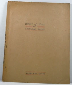 Survey of Soils Coleraine District The Journal of Agriculture Victoria 1949 PB - Picture 1 of 8