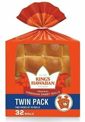 King's Hawaiian Sweet Rolls Original 32 ct 32 oz Foto 1 de 4