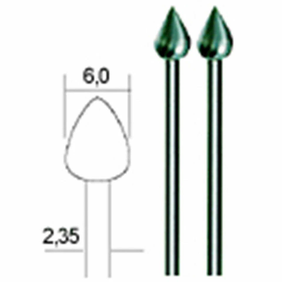 Proxxon 28724 Fräser Flamme Wolfram Vanadium Stahl