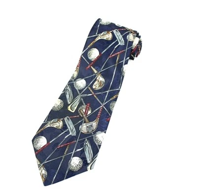 Corbata de diseñador A Rogers para hombre corbata club de golf putter azul L-60 W-4 nueva sin etiquetas Foto 1 de 4