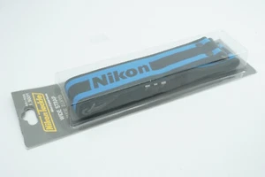 CORREA ANCHA Nikon Tackle Vintage Original Azul/Negro Remache Tipo de Japón#B137 - Imagen 1 de 14