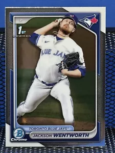 2024 Bowman Chrome JACKSON WENTWORTH Toronto Blue Jays 1st Bowman Base - Bild 1 von 2