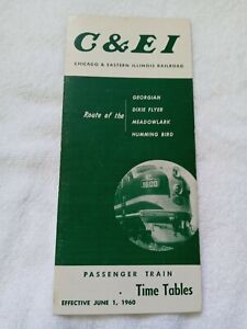 Chicago & Eastern Illinois Railroad Timetables (1960)
