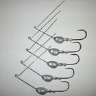 5 SPINNERBAIT HEADS 3/4 oz. UNPAINTED  R-bend  #4 wire form