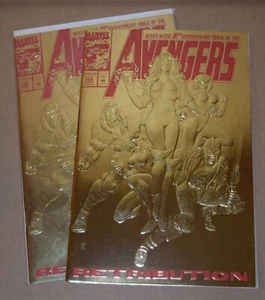 The Avengers Vol.1 #366 Marvel Comic 30th Anniversary Issue Gold Foil Cover - Bild 1 von 3