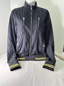 Diesel Outerwear Jacket Blue Lightweight Bomber Style Polyester Size Medium - Picture 1 of 11