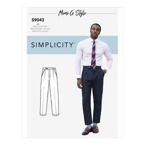 SIMPLICITY 9043 MEN'S STRAIGHT TROUSERS Sewing Pattern Sizes 34-42 & 44-52 - Picture 1 of 6