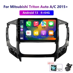 Wireless Carplay 4-64G Android13 For Mitsubishi Triton Auto A/C 2015+ Car Radio - Picture 1 of 18