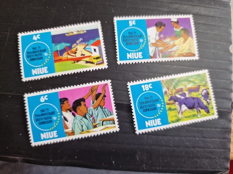 NIUE 1972 SG 170-173 25TH ANNIV OF COMMISSION  MNH Cover