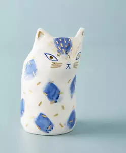 Anthropologie BIRDCANFOX Cat Vase Kitten Planter Pot Cup Ceramic NEW - Picture 1 of 3
