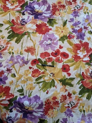 P Kaufmann ACUARELA Jardín Lino Tela por yarda Foto 1 de 2