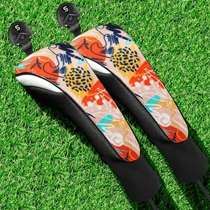 Golf Club Head Covers Woods Hybrids 2 Pack Headcovers Men Women 3 5 7 X - Bild 1 von 12