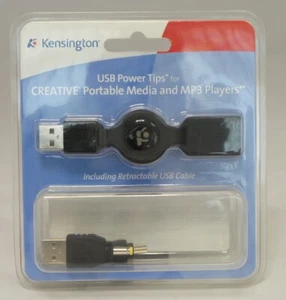 Kensington USB Power Tips & Retractable USB Cablefor MP3 Players (K22029) - Picture 1 of 1