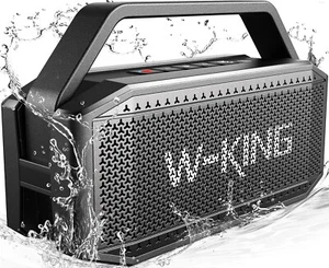 W-KING Portable Loud Bluetooth Speakers with Subwoofer (100W Peak) 60W Outdoor - Picture 1 of 12