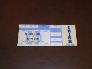 1997 NOTRE DAME VS ARIZONA STATE ASU COLLEGE FOOTBALL TICKET STUB  - Picture 1 of 2