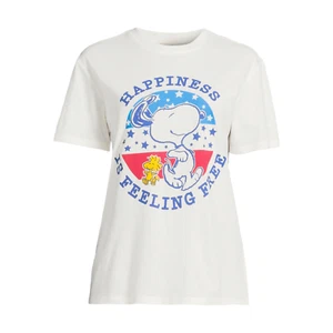 Camiseta Juniors Blanca Gráfica Snoopy Felicidad Talla XXL (19) - Imagen 1 de 4