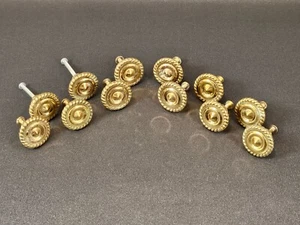 Vintage Seil Design Messing Schrankknöpfe 12er Set - Bild 1 von 6