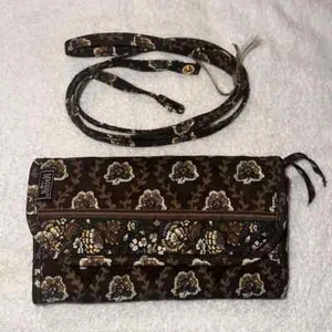 MaggieB Crossbody Wallet Brown, Beige, Cream - Picture 1 of 4
