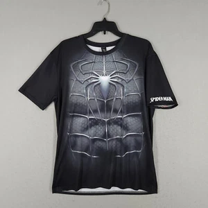 Gym Gala Compression T Shirt Mens 3XL XXL Black Spider Man Marvel Super Hero - Picture 1 of 9