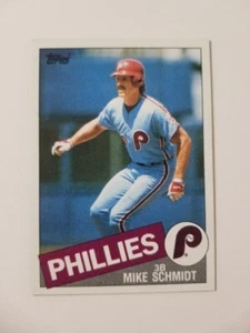 Tarjeta de béisbol Mike Schmidt 1985 Topps #500 Filadelfia Phillies - Imagen 1 de 2