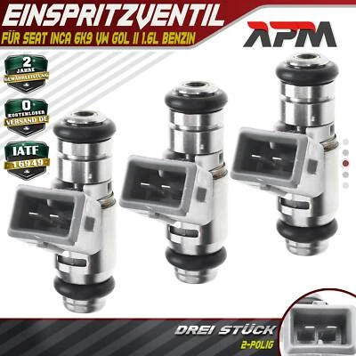 3x Inyector Inyector Inyector Seat Inca 6K9 VW GOL II 1.6 Gasolina - Imagen 1 de 4