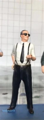 1/18 Camisa Blanca Hombre 4" Resina Estatuillas Figuras Modelo Para Coches Vehículos Juguetes Foto 1 de 4