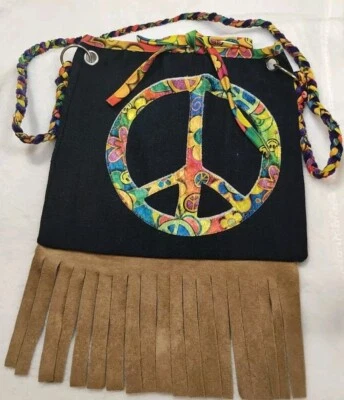 Bolso de Mano Hippie Adulto Mujer Foro Novedades Hippie Paz Monedero Foto 1 de 4