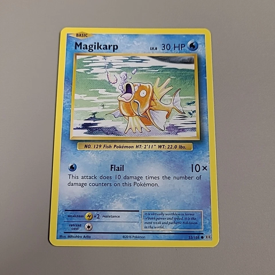 Magikarp 33/108 Common - Pokemon XY Evolutions Single Card Non Holo - Image 1 of 2