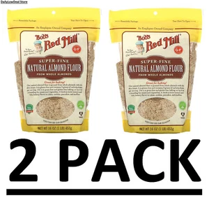 2 PACK - Bob's Red Mill Super-Fine Natural Almond Flour 16 oz (TOTAL 2 Lbs.) - Picture 1 of 4
