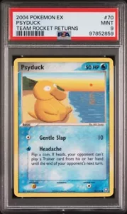 PSA 9 Mint Pokemon Psyduck 2004 EX Team Rocket Returns #70 Non Holo - Picture 1 of 2