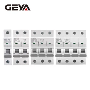 GEYA AC 1-4P Mini Circuit Breaker 10kA 6/10/16/25/32/40/50/63/80/100/125A Switch - Picture 1 of 12