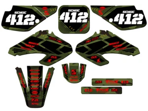 2001-2003 XR 70 APACHE Green Senge Graphics Kit Compatible with Honda - Picture 1 of 10
