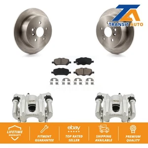 Rear Disc Brake Caliper Rotors And Ceramic Pads Kit For 2009-2016 Toyota Venza - Picture 1 of 1
