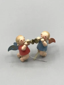 Alte Wendt & Kühn Engel Ersatzteil für die Orgel Erzgebirge Holz Figur Alt - Bild 1 von 11