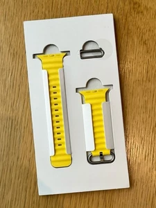 Original Apple Watch Series 10 9 8 7 Ultra 44MM 45MM 46MM 49mm Ocean Band Gelb - Bild 1 von 5