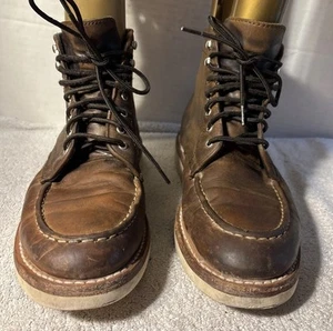 Thursday Everyday Boot Diplomat Vibram Leder braun Mokassinnaht Stiefel Herren 11,5 US - Bild 1 von 14
